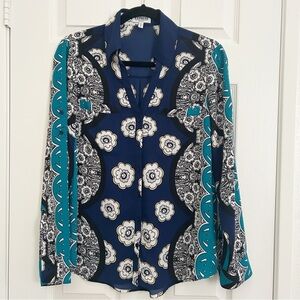 Express The Portofino Patterned Button Down Shirt